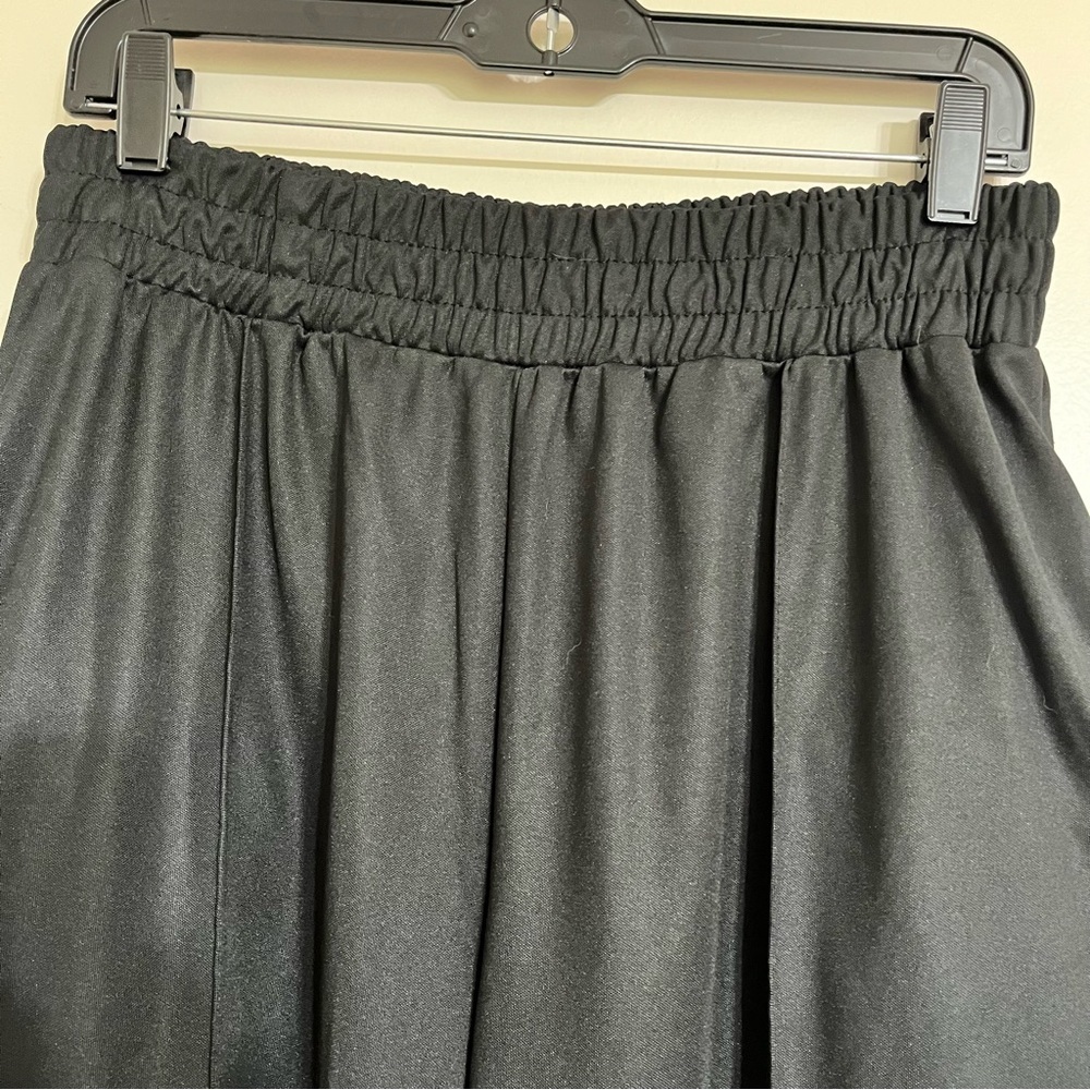 NWT Women's Top Shop Wide Leg Black Pants With Pockets Size 8-10 - Picture 2 of 7